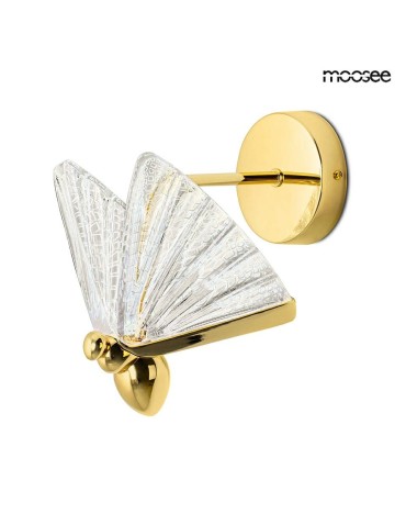MOOSEE lampa ścienna BUTTERFLY M złota (MSE010100324)