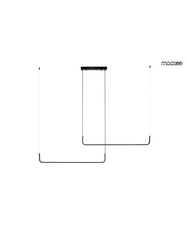 MOOSEE lampa wisząca SHAPE DUO 120 czarna (MSE010100329)