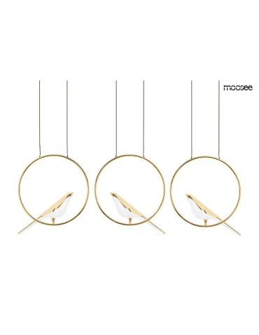 MOOSEE lampa wisząca BIRD LINE złota (MSE010100295)