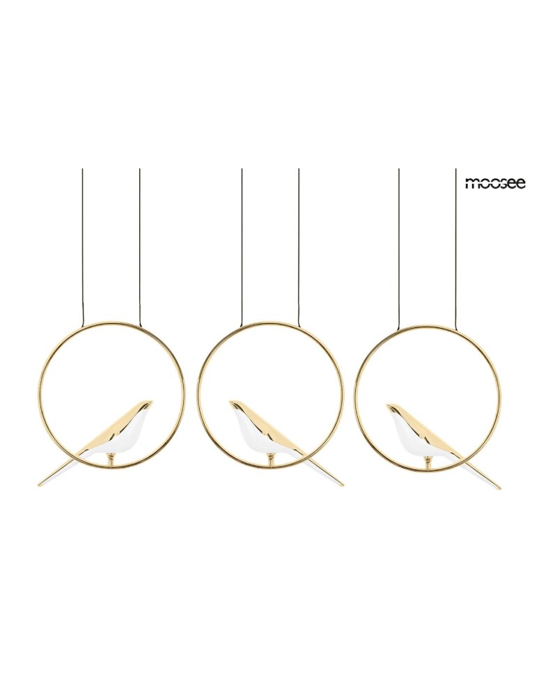MOOSEE lampa wisząca BIRD LINE złota (MSE010100295)
