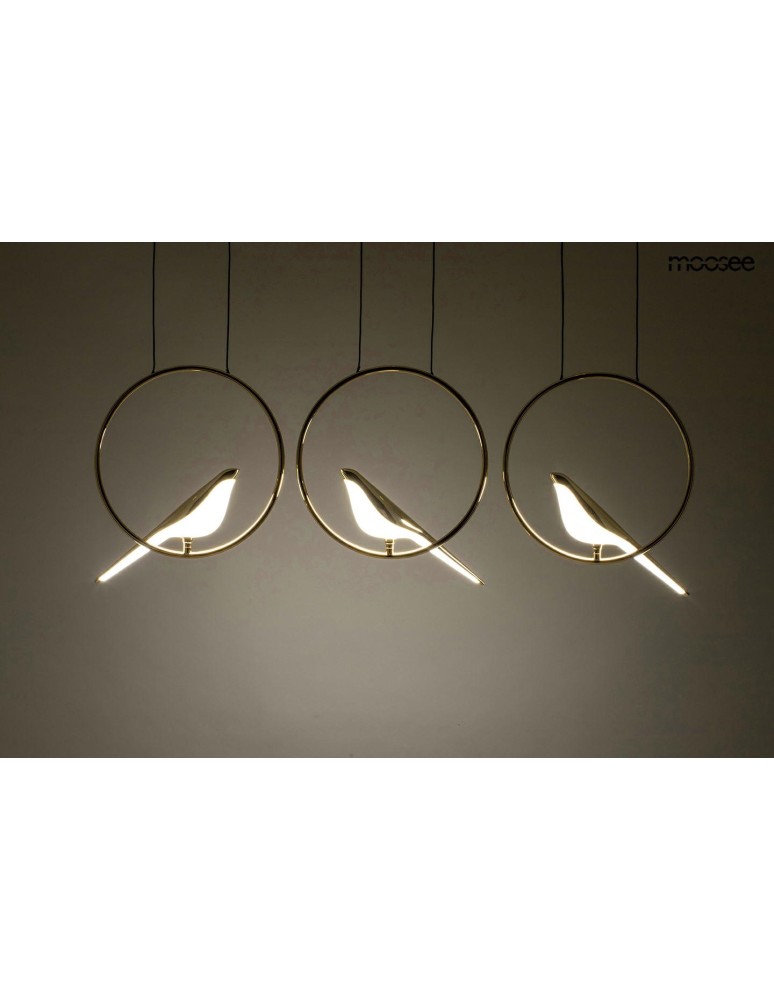 MOOSEE lampa wisząca BIRD LINE złota (MSE010100295)