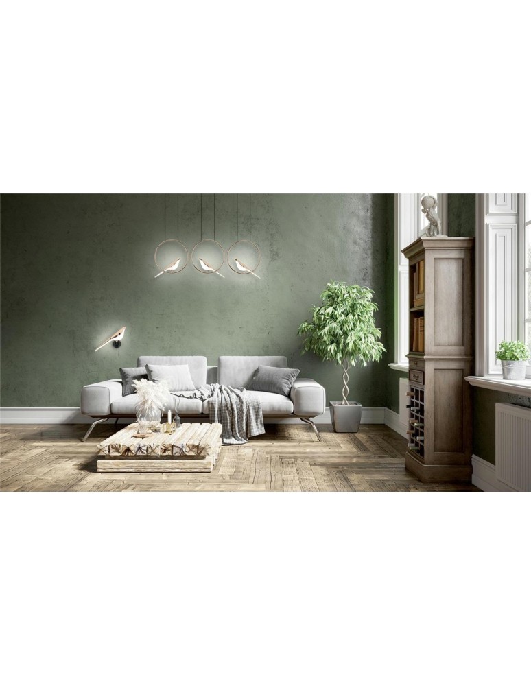 MOOSEE lampa wisząca BIRD LINE złota (MSE010100295)