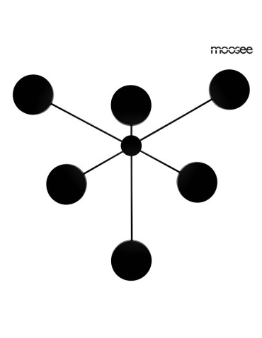 MOOSEE lampa ścienna SHADOW 6 czarna (MSE010100356)
