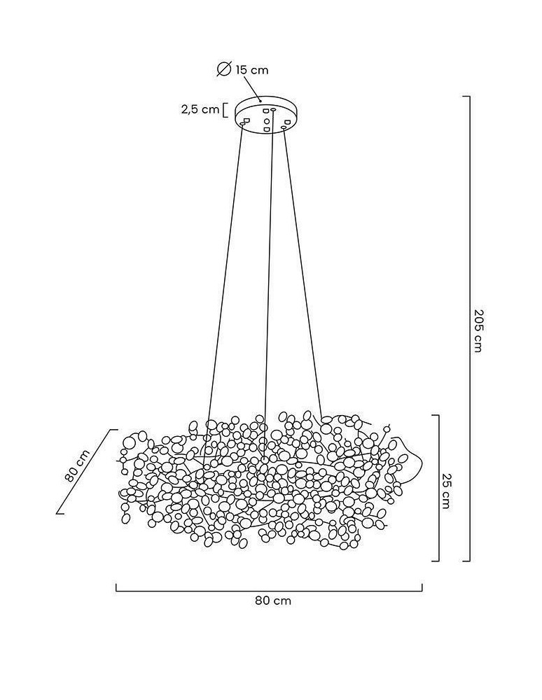 MOOSEE lampa wisząca MONETE 80 złota (MSE1501100176) MOOSEE lampa wisząca MONETE 80 złota (MSE1501100176)
