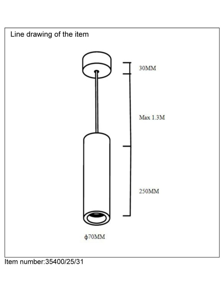Pendant lamps - Lucide GIPSY Pendant Round GU10 H25c 35400/25/31 - product kolory-swiatla.pl 9
