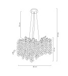 MOOSEE lampa wisząca RIVIERA 80 złota / clear (5900168832954) MOOSEE lampa wisząca RIVIERA 80 złota / clear (5900168832954)