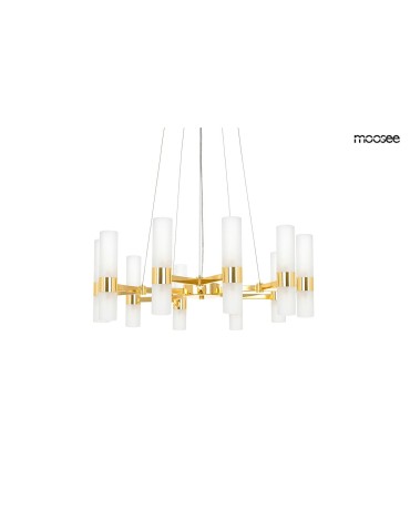 MOOSEE lampa wisząca TUBS 10 złota (MSE1501100456)