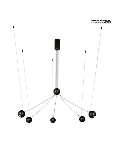 MOOSEE lampa wisząca OCTO 5 czarna (MSE1501100492)