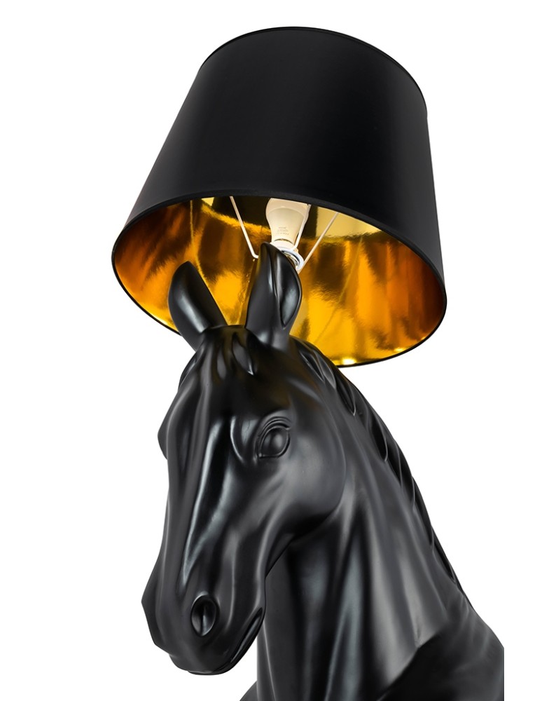 MOOSEE lampa podłogowa KOŃ HORSE STAND    M czarna - włókno szklane (MSE1501100386)