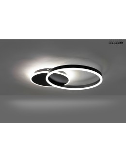 MOOSEE lampa sufitowa / plafon RINGS 2    czarna (MSE1501100507) - produkt 2