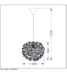 Pendant lamps - Lucide GOOSY SOFT Pendant E27 50cm W 71367/50/31 - product 9