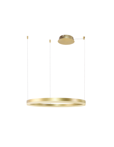 Azzardo HALO Lampa Wisząca 100 CCT DIMM + Pilot w Komplecie Złoty Szczotkowany AZ6476