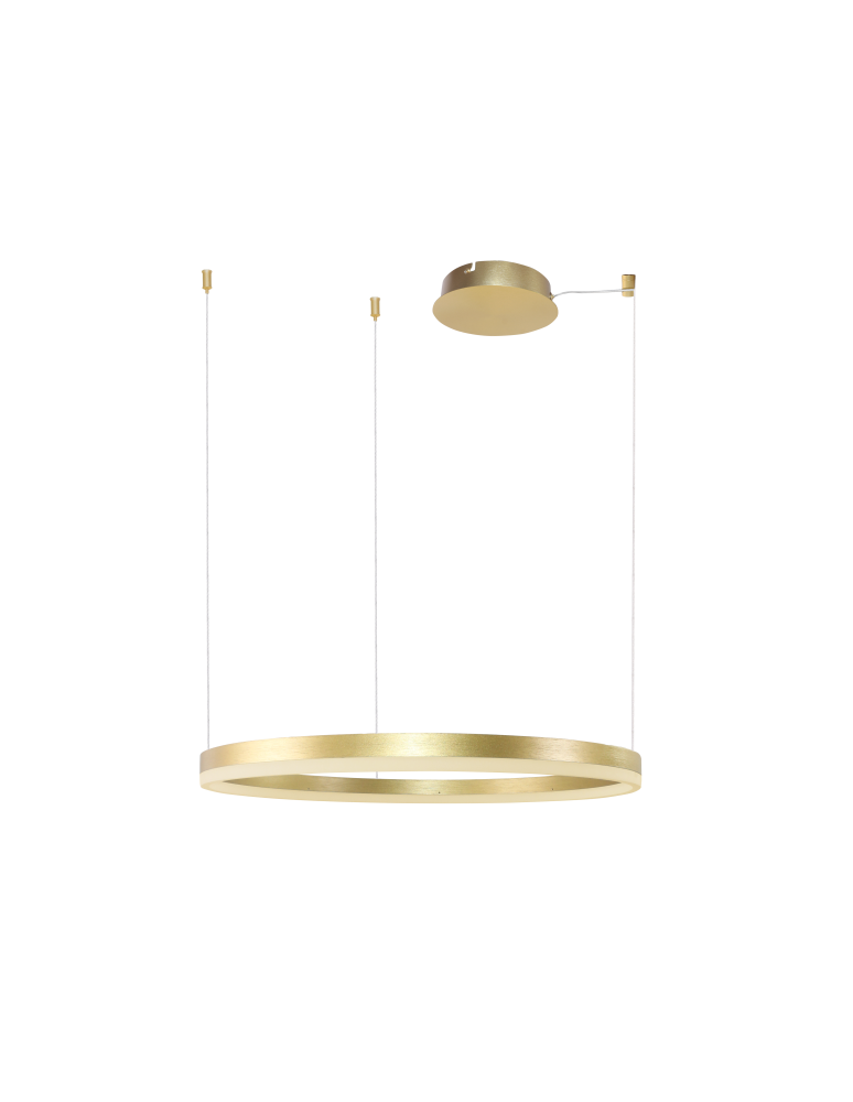 Pendant lamps circles - Azzardo HALO Lampa Wisząca 100 CCT DIMM + Pilot w Komplecie Złoty Szczotkowany AZ6476 - product kolory-swiatla.pl 1
