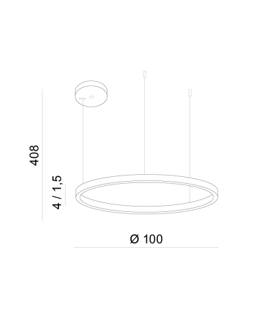 Azzardo HALO Lampa Wisząca 100 CCT DIMM + Pilot w Komplecie Złoty Szczotkowany AZ6476 - product 2