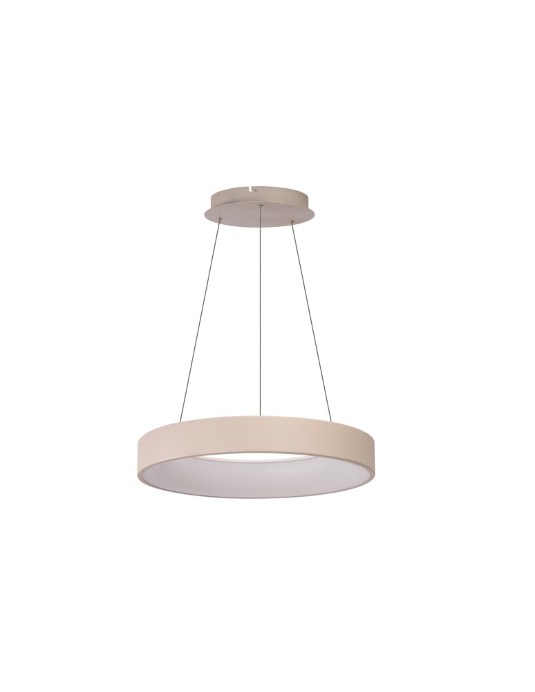 Lampy wiszące ze sterowaniem - Azzardo SOVANA Lampa Wisząca 55 CCT + Pilot w Komplecie Beżowy Mat AZ7545 - produkt kolory-swiatla.pl 1