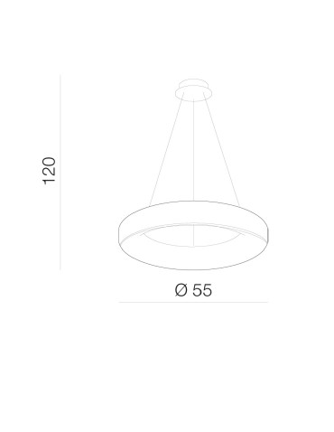 Azzardo SOVANA Lampa Wisząca 55 CCT + Pilot w Komplecie Beżowy Mat AZ7545 - produkt 2
