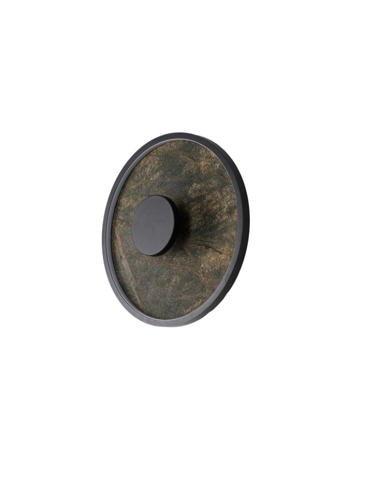 Designer wall lamps - Azzardo OWLEN 29 Zielony Kamień Czarny Mat AZ6448 - product kolory-swiatla.pl 1