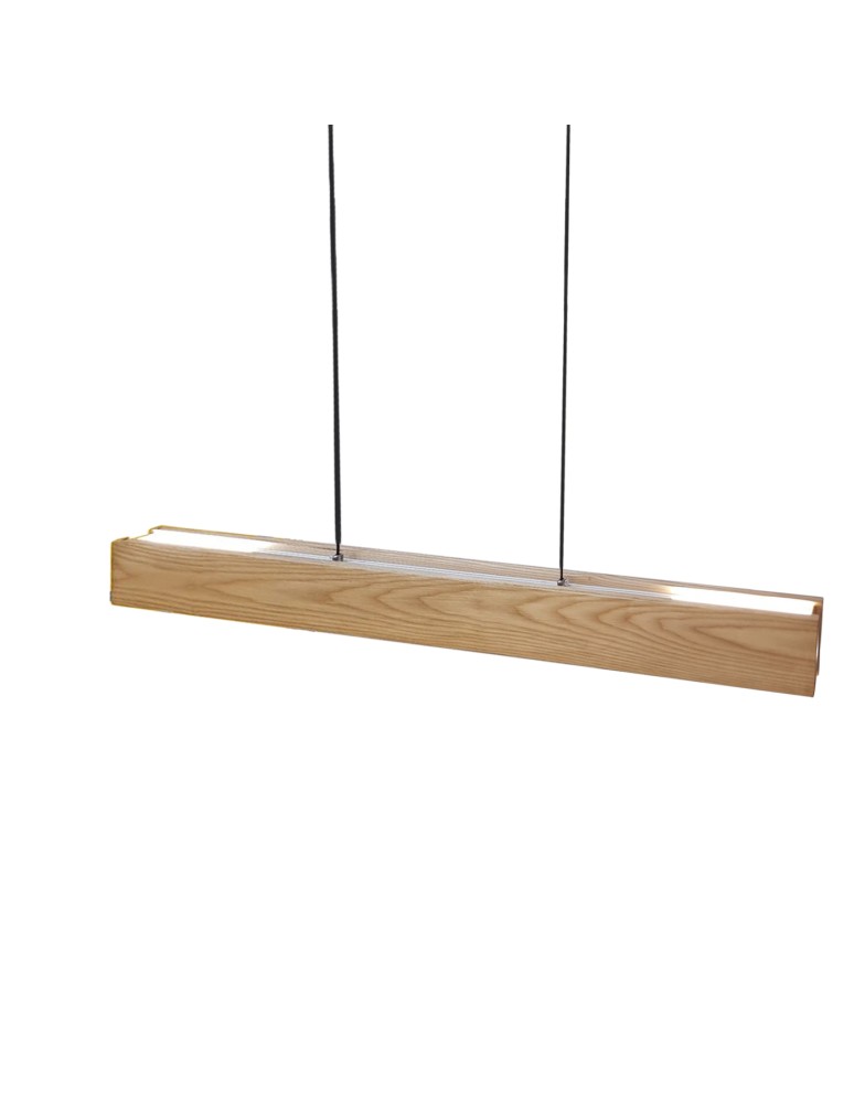 Pendant lamps over the island - Azzardo LARIA WOOD Drewno Czarny Mat AZ2700 - product kolory-swiatla.pl 3