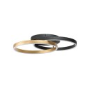 Ring ceiling lamps - Azzardo HALO Lampa Sufitowa 65+45 Czarny Mat Złoty Szczotkowany AZ6214 - product 1