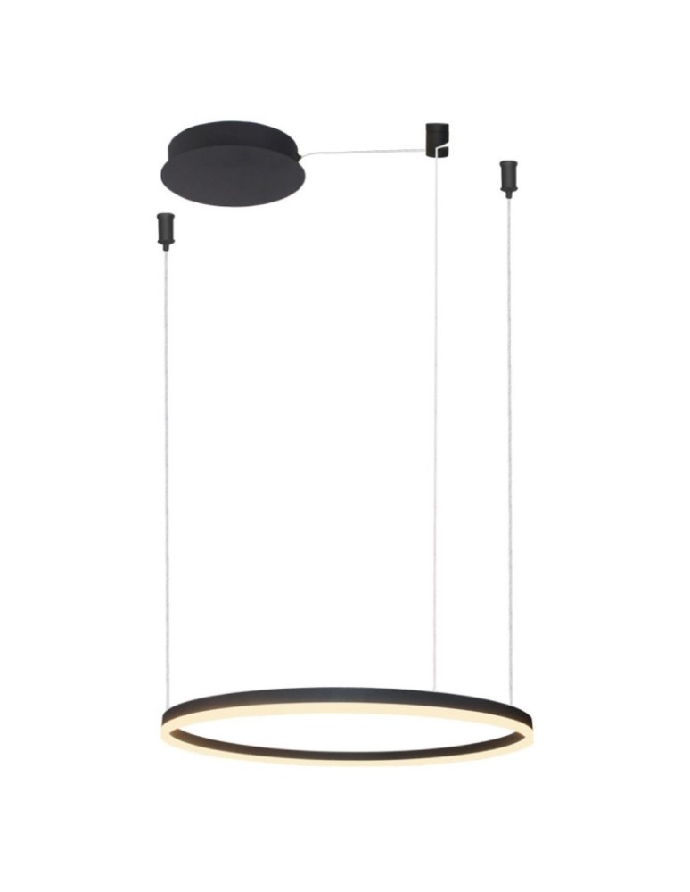 Pendant lamps circles - Azzardo HALO Lampa Wisząca 80 CCT DIMM + Pilot w Komplecie Biały Mat AZ6474 - product kolory-swiatla.pl 1