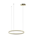 Pendant lamps circles - Azzardo HALO Lampa Wisząca 80 CCT DIMM + Pilot w Komplecie Złoty Szczotkowany AZ6473 - product 1
