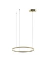 Azzardo HALO Lampa Wisząca 80 CCT DIMM + Pilot w Komplecie Złoty Szczotkowany AZ6473