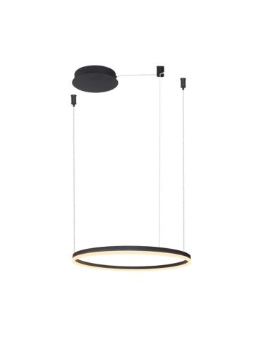 Azzardo HALO Lampa Wisząca 80 CCT DIMM + Pilot w Komplecie Czarny Mat AZ6472