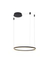 Azzardo HALO Lampa Wisząca 80 CCT DIMM + Pilot w Komplecie Czarny Mat AZ6472