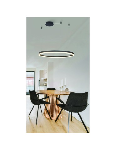 Azzardo HALO Lampa Wisząca 80 CCT DIMM + Pilot w Komplecie Czarny Mat AZ6472 - product 2
