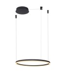 Pendant lamps circles - Azzardo HALO Lampa Wisząca 100 CCT DIMM + Pilot w Komplecie Czarny Mat AZ6475 - product 1