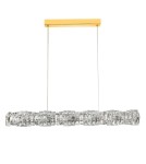 Lampy wiszące nad wyspę - Azzardo FLORENCE Lampa Wisząca 3000K DIMM Złoty Połysk Przezroczysty AZ6479 - produkt 1
