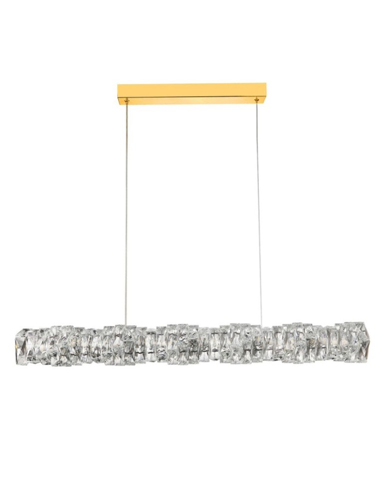 Lampy wiszące nad wyspę - Azzardo FLORENCE Lampa Wisząca 3000K DIMM Złoty Połysk Przezroczysty AZ6479 - produkt kolory-swiatla.pl 1