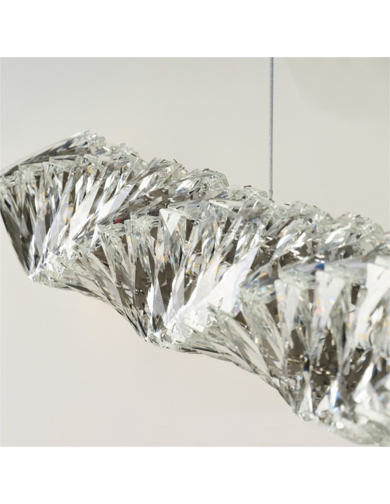 Lampy wiszące nad wyspę - Azzardo FLORENCE Lampa Wisząca 3000K DIMM Złoty Połysk Przezroczysty AZ6479 - produkt kolory-swiatla.pl 5