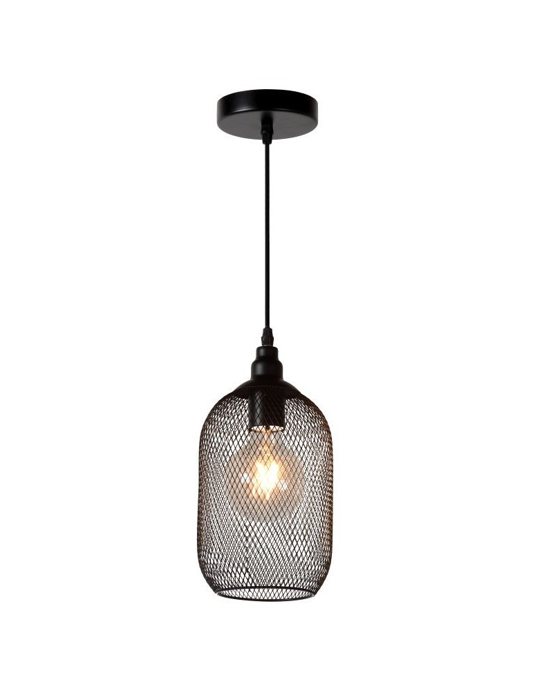 Pendant lamps - Lucide MESH Pendant E27 15cm H 29cm 43404/15/30 - product kolory-swiatla.pl 1