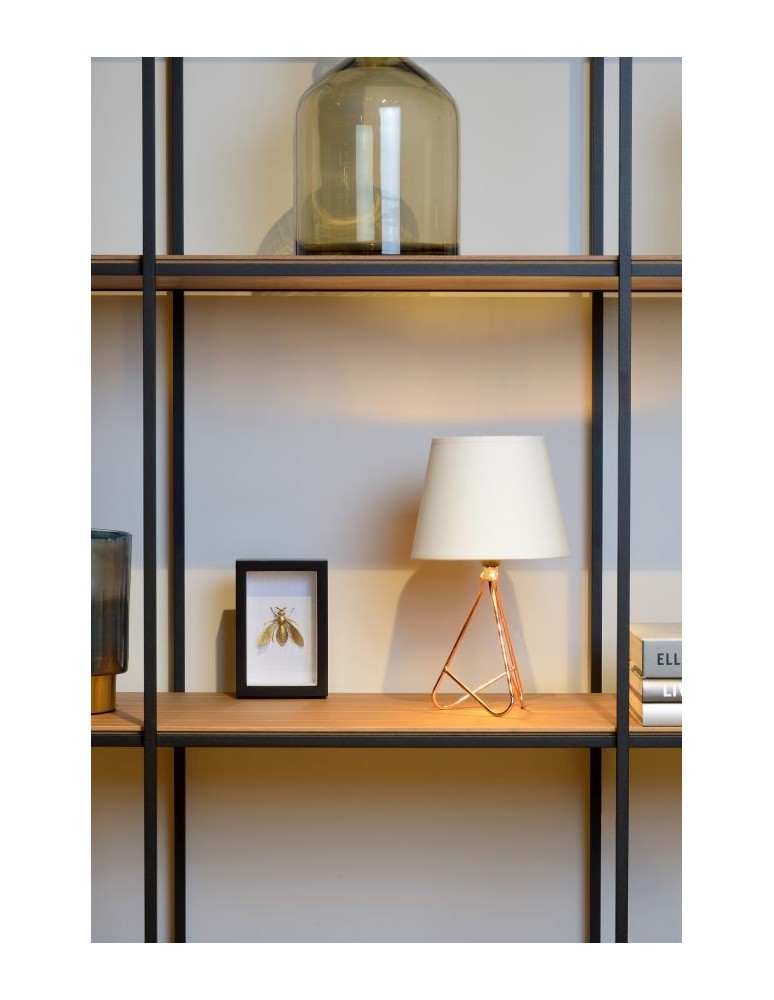 Table lamps with lampshade - Lucide GITTA Desk E14 H30cm Red 47500/81/17 - product kolory-swiatla.pl 8