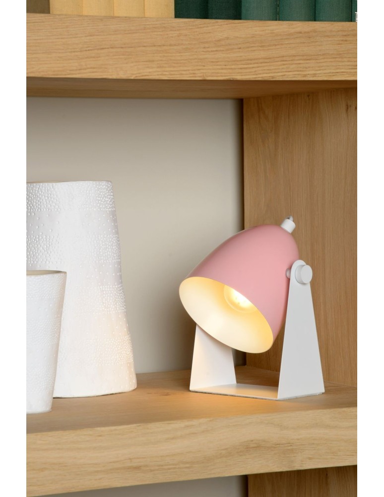 Lucide CHAGO Desk E14 13/15/19cm Pink 45564/01/66