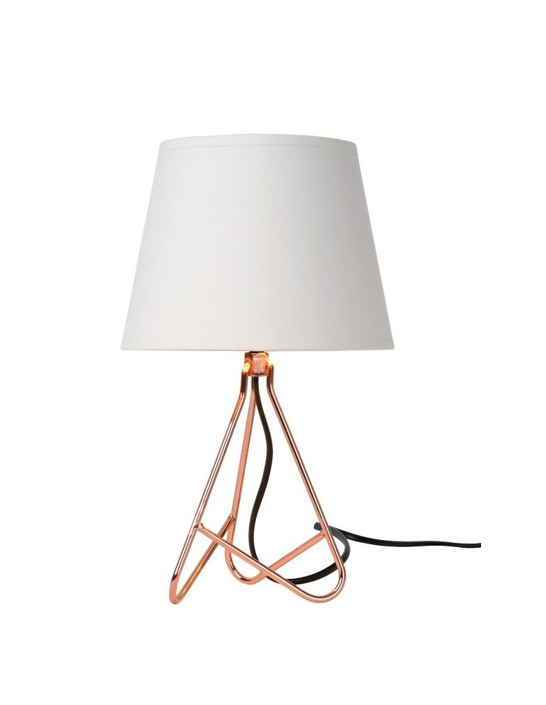 Table lamps with lampshade - Lucide GITTA Desk E14 H30cm Red 47500/81/17 - product kolory-swiatla.pl 10