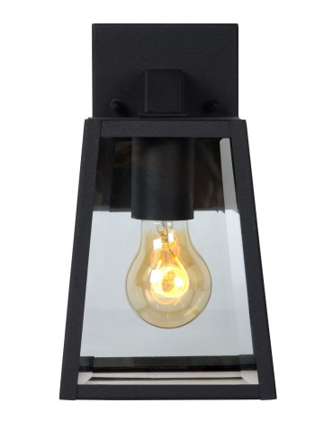 Lucide MATSLOT Wall-mounted IP23 E27 H25cm Black 29828/01/30