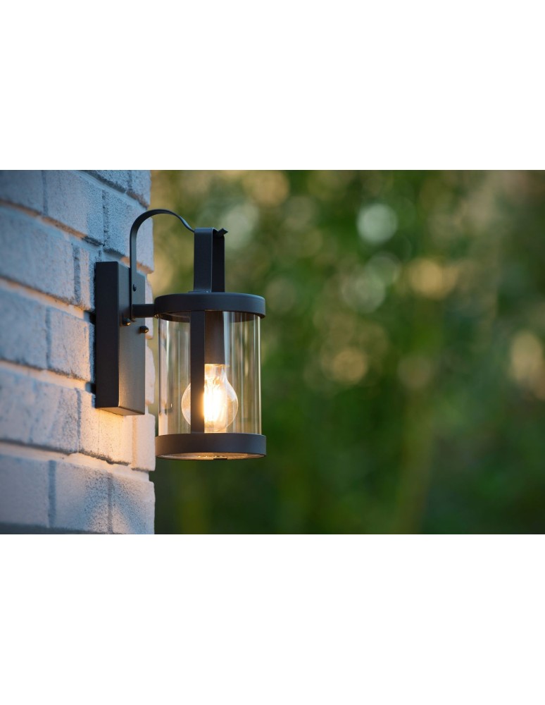 Outdoor wall lamps - Lucide LINDELO Wall Mounted IP23 E27 H28cm Black 29825/01/30 - product kolory-swiatla.pl 15