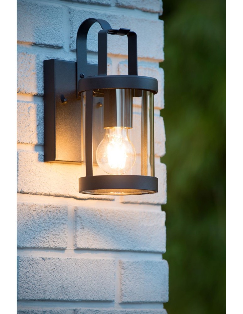 Outdoor wall lamps - Lucide LINDELO Wall Mounted IP23 E27 H28cm Black 29825/01/30 - product kolory-swiatla.pl 16