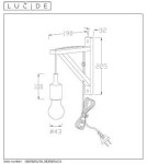 Boho wall lamps - Lucide FIX Wall-mounted E27 excl. H22cm 08208/01/30 - product 11