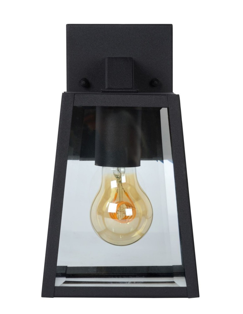 Lucide MATSLOT Wall-mounted IP23 E27 H25cm Black 29828/01/30