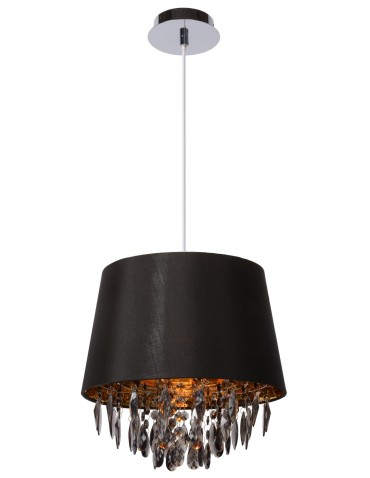 Lucide DOLTI E27 D30 H33cm Acryl/Czarny 78368/30/30 Wisząca