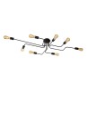 Lucide LESTER Plafond Light 8xE27 150/80/20cm Black 21112/08/30