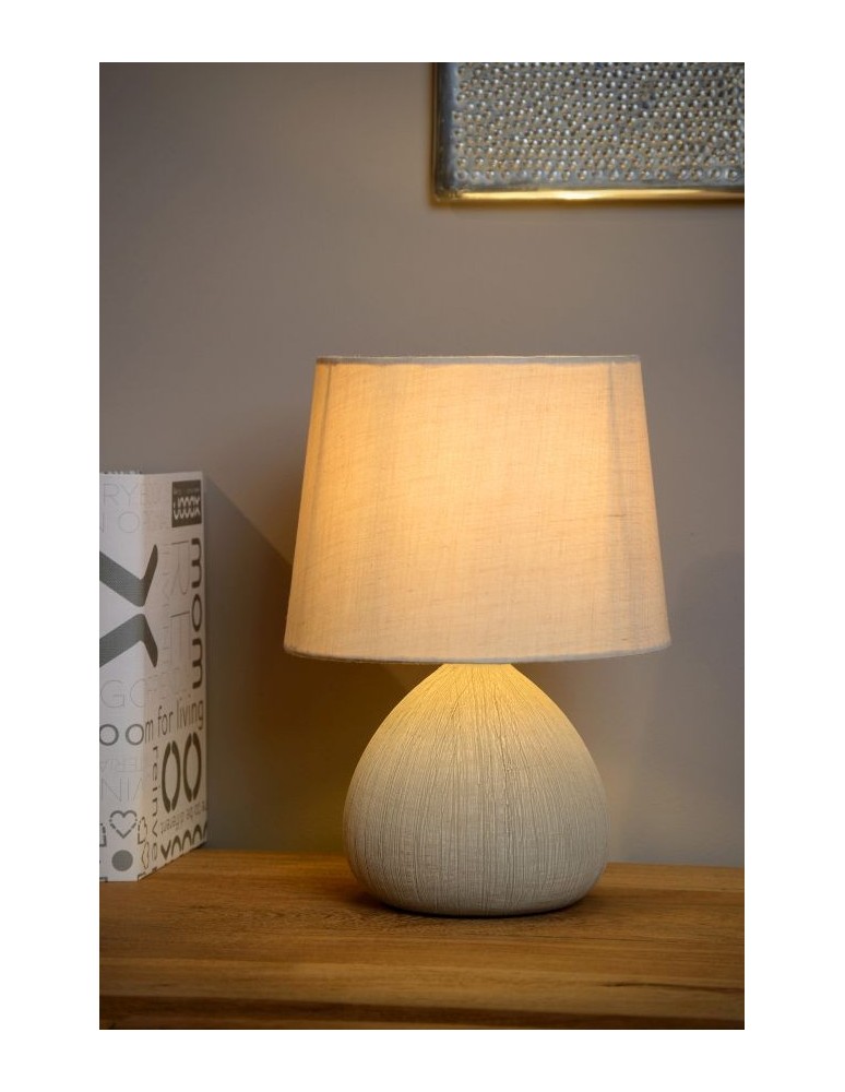 Nightlights - Lucide RAMZI Desk E14 H26cm Cre 47506/81/38 - product kolory-swiatla.pl 12