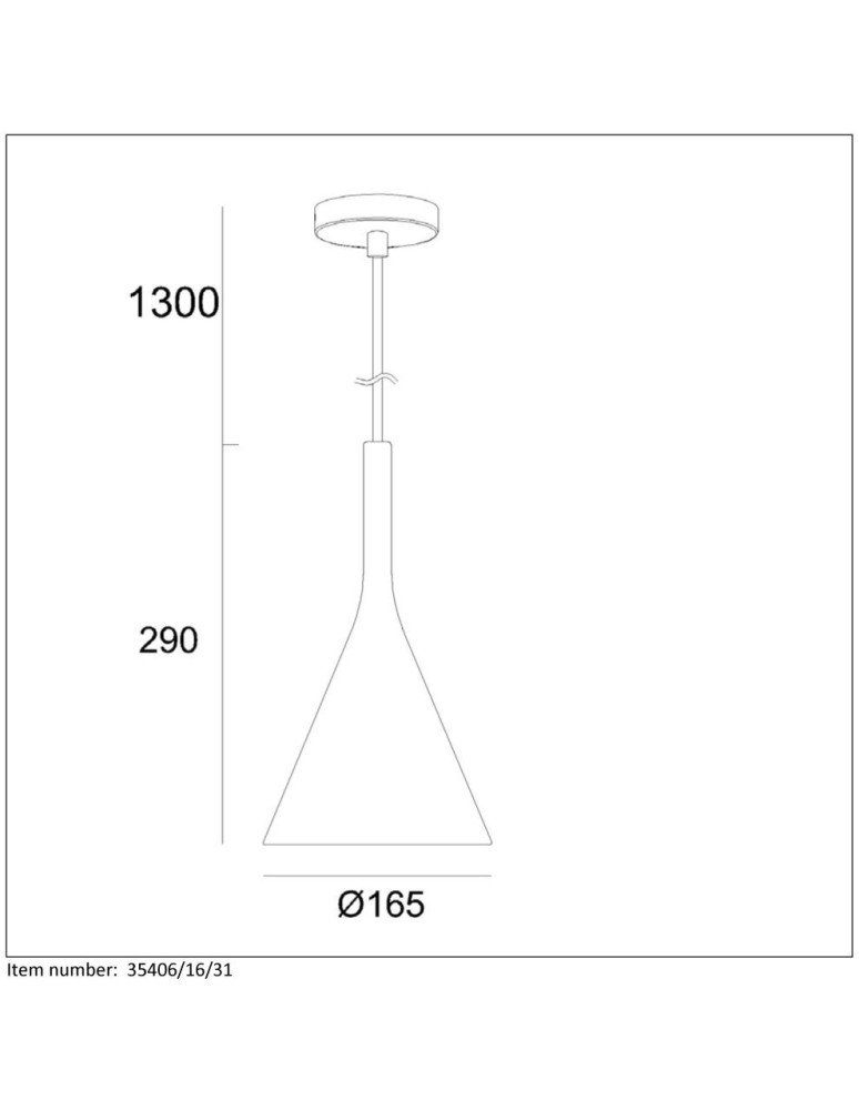 Pendant lamps - Lucide GIPSY Pendant E27 16cm H29cm 35406/16/31 - product kolory-swiatla.pl 13