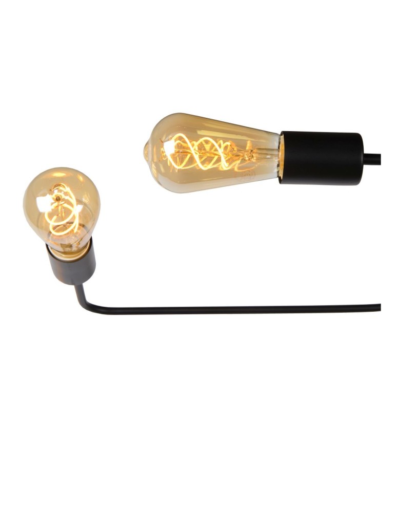 Loft ceiling lamps - industrial - Lucide LESTER Plafond Light 6xE27 100/75/20cm Black 21112/06/30 - product kolory-swiatla.pl 17