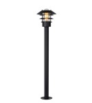 Standing garden lamps - Lucide ZICO Lantern IP44-1xE27 H100 D21.8 Black 11874/99/30 - product 1