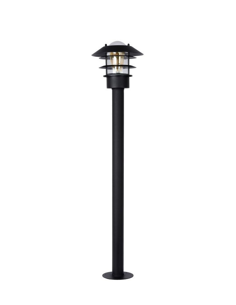 Standing garden lamps - Lucide ZICO Lantern IP44-1xE27 H100 D21.8 Black 11874/99/30 - product kolory-swiatla.pl 7