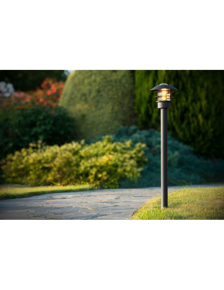 Standing garden lamps - Lucide ZICO Lantern IP44-1xE27 H100 D21.8 Black 11874/99/30 - product kolory-swiatla.pl 8